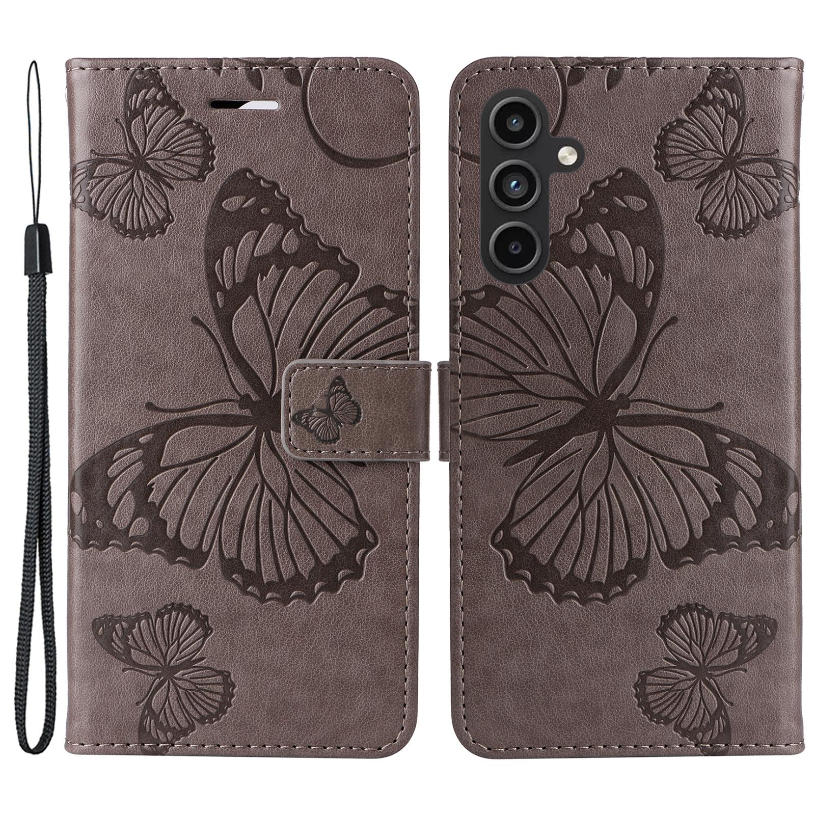 For Samsung Galaxy A15 5G Wallet Case Floral Butterfly Imprinted Leather Phone Cover Stand Grey
For Samsung Galaxy A15 5G Wallet Case Floral Butterfly Imprinted Leather Phone Cover Stand Grey