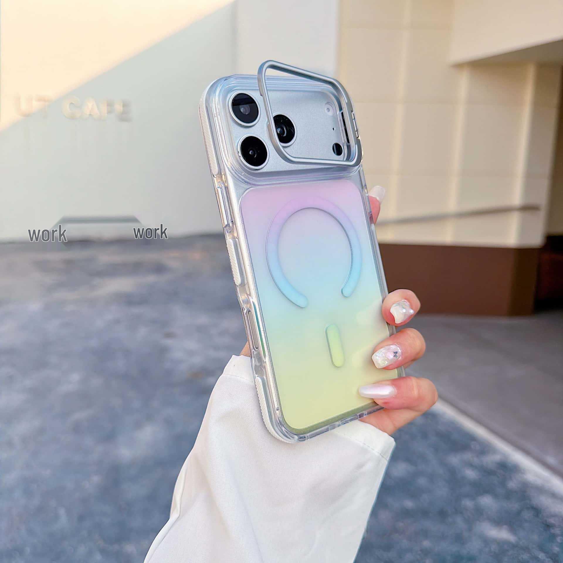 iPhone 17 Pro Max Gradient Mirror Case with Stand, Magnetic, Drop-Proof Protective Cover 15
iPhone 17 Pro Max Gradient Mirror Case with Stand, Magnetic, Drop-Proof Protective Cover 15