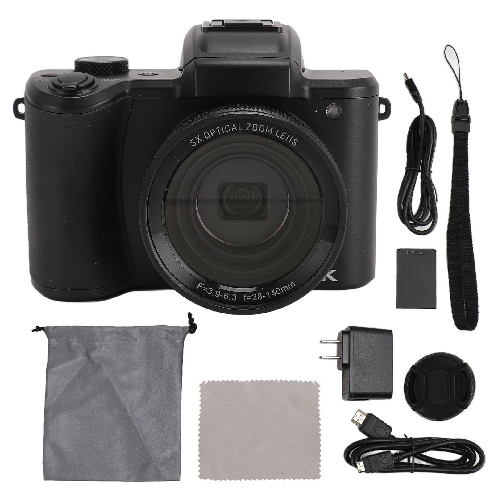 Розумна цифрова камера 64MP 5K 5-кратне оптичне збільшення Передня та задня подвійні камери Багатоінтерфейсний автофокус EU Plug
Розумна цифрова камера 64MP 5K 5-кратне оптичне збільшення Передня та задня подвійні камери Багатоінтерфейсний автофокус EU Plug