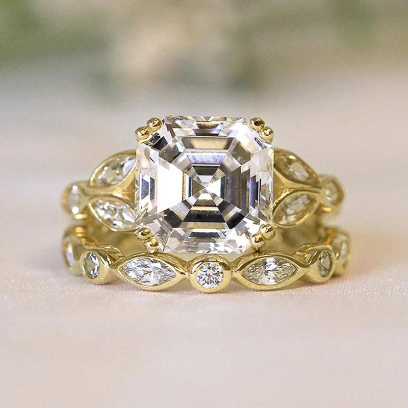 Huitan Opulent 2Pcs Rings Set for Women Exquisite Graceful Luxury Accessories for Engagement Sparkling Charming Wedding Zircon 8
Huitan Opulent 2Pcs Rings Set for Women Exquisite Graceful Luxury Accessories for Engagement Sparkling Charming Wedding Zircon 8