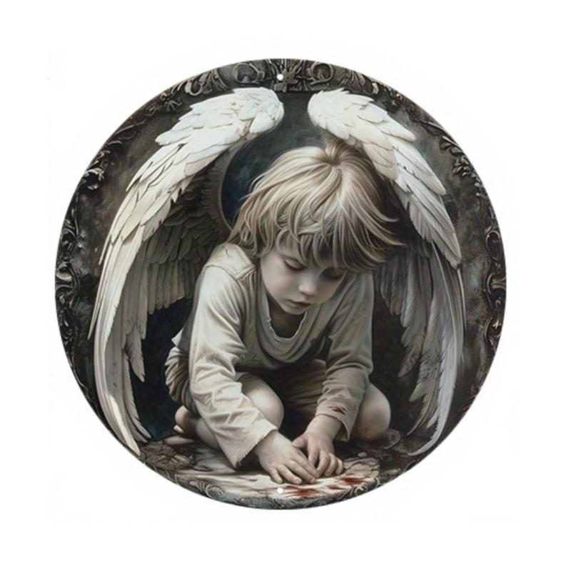 Artistic Angel Reading Book Theme Round Sign Wall Hanging Ornament Wooden Front Door Plaque Farmhouse Decoration Gift
Artistic Angel Reading Book Theme Round Sign Wall Hanging Ornament Wooden Front Door Plaque Farmhouse Decoration Gift