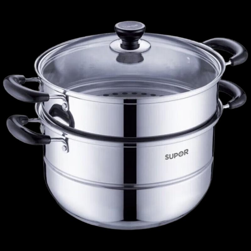 Supor 304 Stainless Steel Double Layer Steamer Pot
Supor 304 Stainless Steel Double Layer Steamer Pot