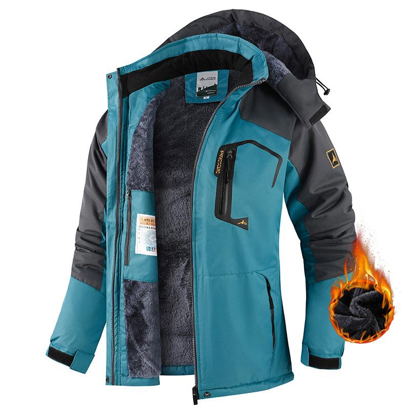 Outdoor Softshell Jacket Fleece Lined Windproof Waterproof Hiking Coat with Adjustable Hood and Multiple Pockets for Men and Women XXXL
Outdoor Softshell Jacket Fleece Lined Windproof Waterproof Hiking Coat with Adjustable Hood and Multiple Pockets for Men and Women XXXL