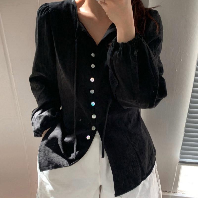 Белая рубашка со шнуровкой и длинными рукавами, женская рубашка средней длины с одной пряжкой, простая повседневная однотонная блузка, для поездок на работу, солнцезащитный крем, тонкая куртка, весна-лето XL чёрный
Белая рубашка со шнуровкой и длинными рукавами, женская рубашка средней длины с одной пряжкой, простая повседневная однотонная блузка, для поездок на работу, солнцезащитный крем, тонкая куртка, весна-лето XL чёрный