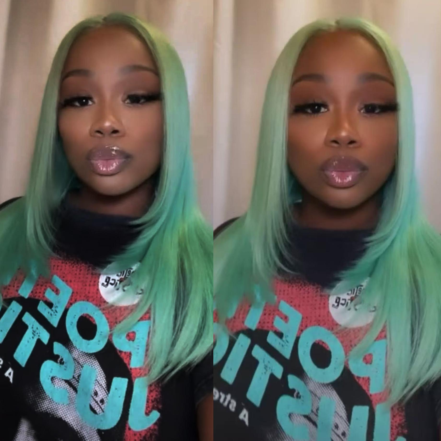 13x4 Ombre Pink Wig Layered Cut Silky Straight Synthetic Lace Front Wig for Women Heat Resistant Synthetic Hair Daily Use (Mint Green,18inches&Lace Front)
13x4 Ombre Pink Wig Layered Cut Silky Straight Synthetic Lace Front Wig for Women Heat Resistant Synthetic Hair Daily Use (Mint Green,18inches&Lace Front)