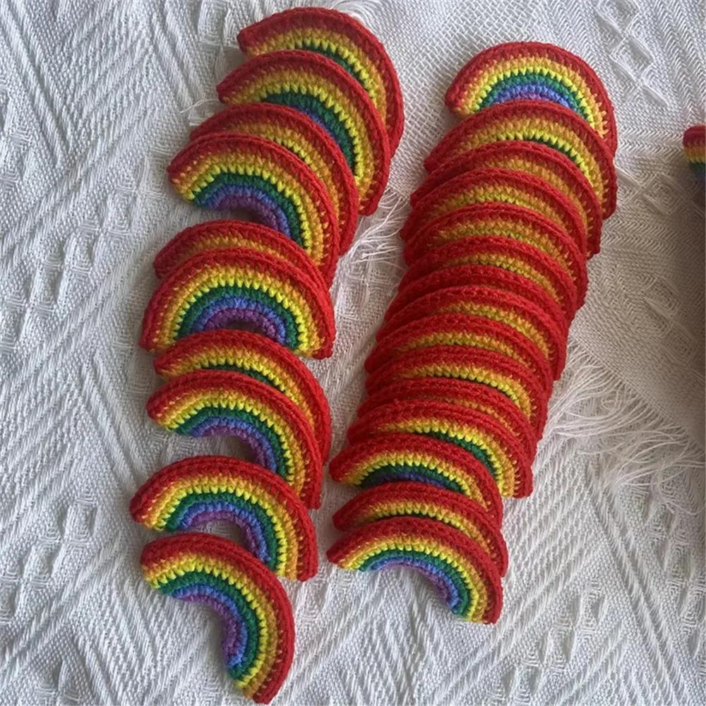 5PCS Rainbow Crochet Hand-knitted Cotton Wool Hair Clips Cap Sweater Canvas Bag Decoration Clothing Patch Accessories
5PCS Rainbow Crochet Hand-knitted Cotton Wool Hair Clips Cap Sweater Canvas Bag Decoration Clothing Patch Accessories