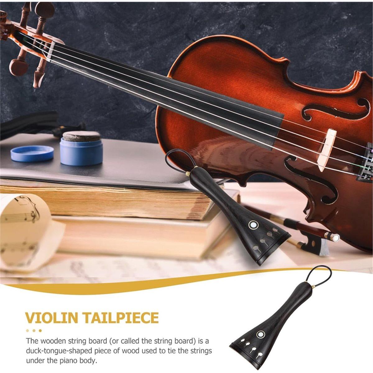 Violin Tailpiece Ebony Replacement String Board Violin Parts Accessory for Orchestral Strings Instrument4/4 China Mainland
Violin Tailpiece Ebony Replacement String Board Violin Parts Accessory for Orchestral Strings Instrument4/4 China Mainland