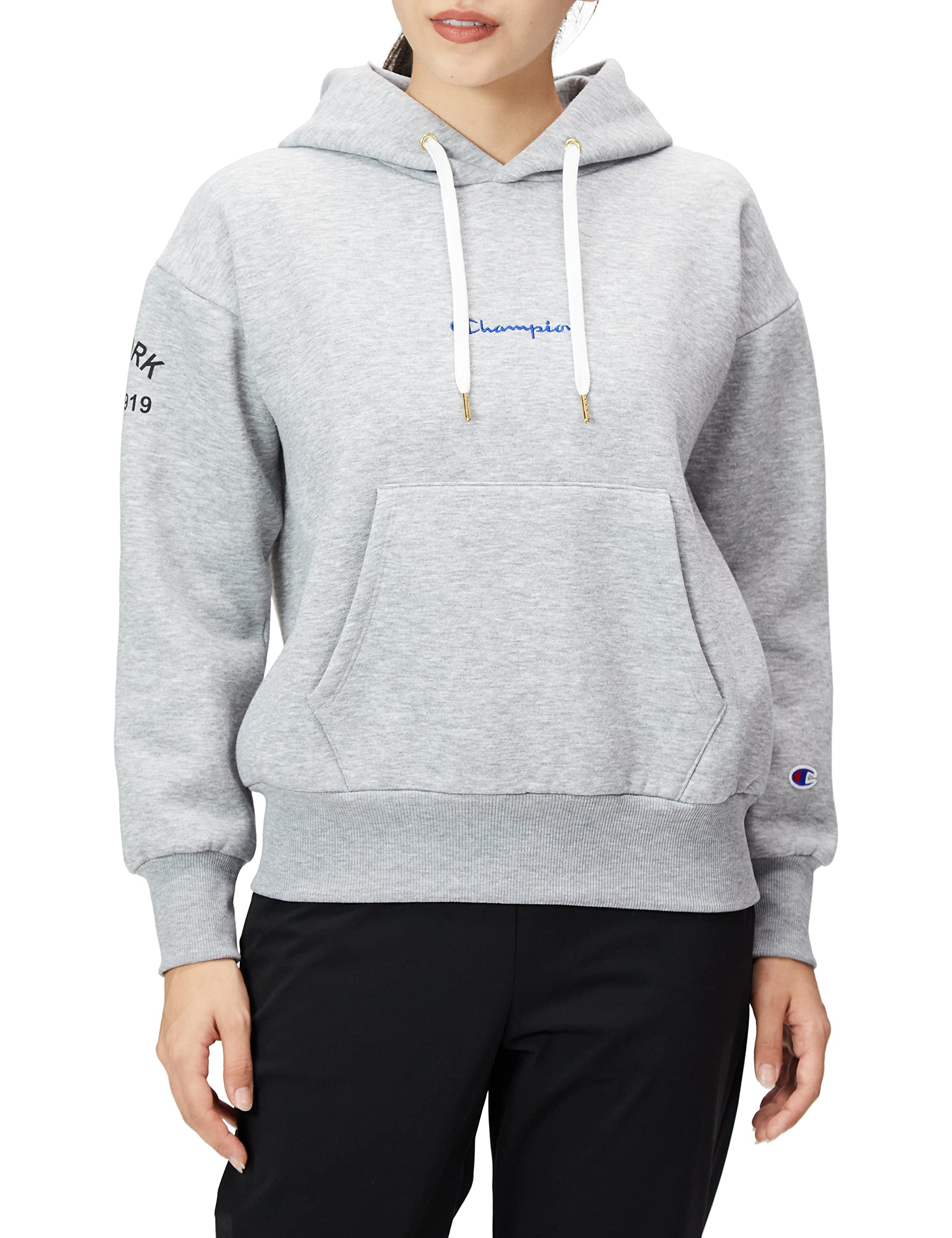 Champion Long Sleeve Stretch Techweave Terry Hooded Sweatshirt with Script Size Oxford Gray Women s Logo, M, (CW-WS105)
Champion Long Sleeve Stretch Techweave Terry Hooded Sweatshirt with Script Size Oxford Gray Women s Logo, M, (CW-WS105)