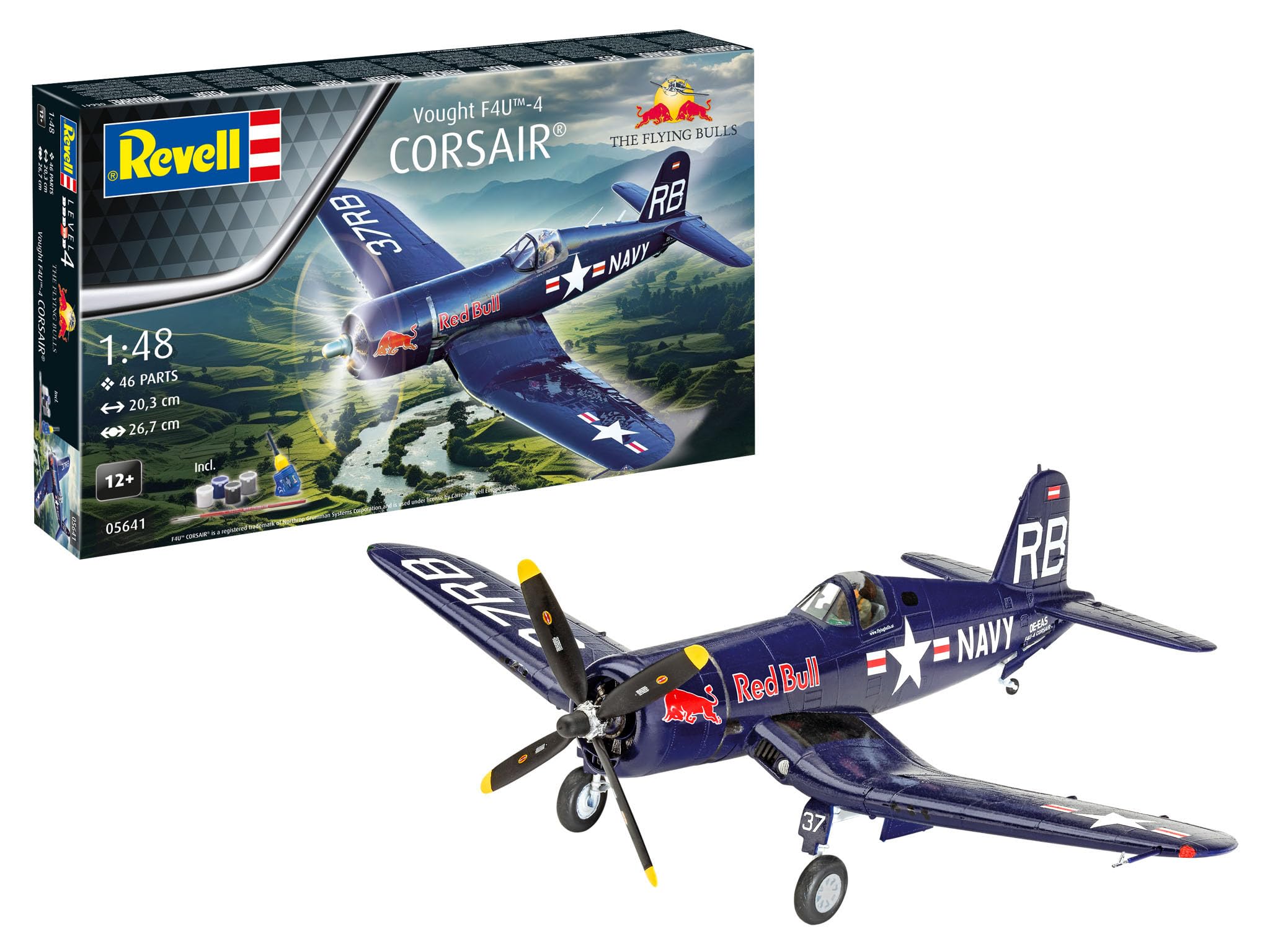 Набор подарков Rebel 05641 Corsair Flying Bulls 25-летие Масштаб Сборная пластиковая модель-кит с аксессуарами F4U-4 148
Набор подарков Rebel 05641 Corsair Flying Bulls 25-летие Масштаб Сборная пластиковая модель-кит с аксессуарами F4U-4 148