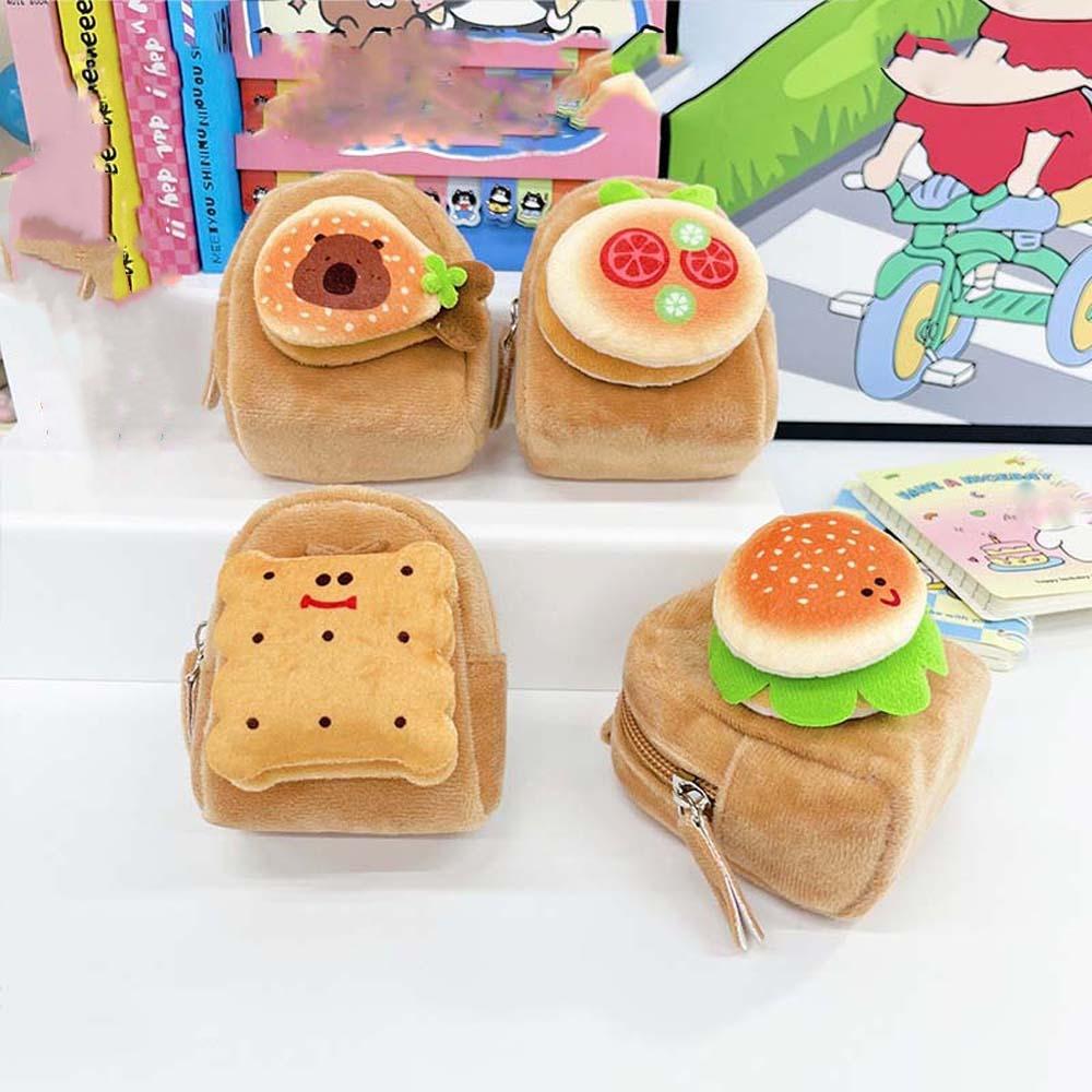 Biscuit Capybara Storage Bag Hamburger Cartoon Keychain Bag Lovely Plush Small Purse Gifts Style1
Biscuit Capybara Storage Bag Hamburger Cartoon Keychain Bag Lovely Plush Small Purse Gifts Style1