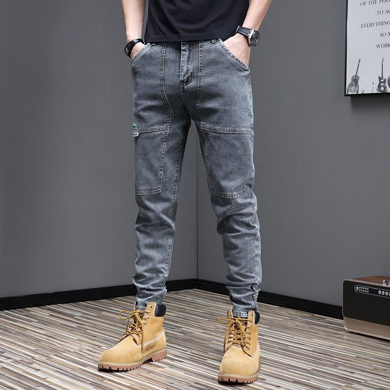 New men s jeans Slim small straight trousers trend stretch men s casual trousers jeans 28 серый
New men s jeans Slim small straight trousers trend stretch men s casual trousers jeans 28 серый