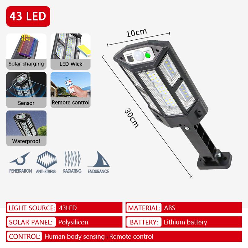 20000LM High-power LED Solar Lamp Motion Sensor with 3 Modes IP65 Waterproof Solar Street Light Porch Courtyard Outdoor Lighting
20000LM High-power LED Solar Lamp Motion Sensor with 3 Modes IP65 Waterproof Solar Street Light Porch Courtyard Outdoor Lighting