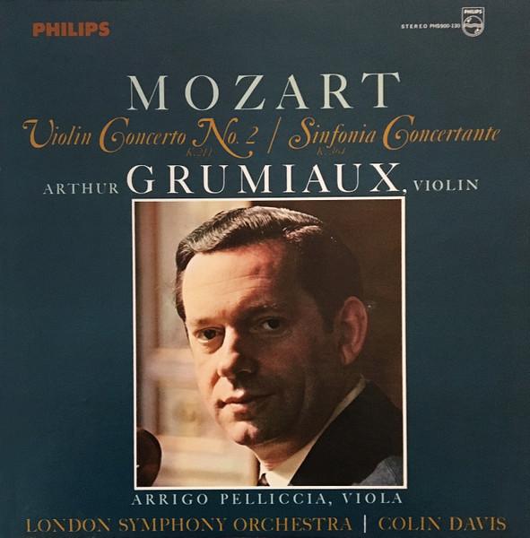 LP Record MOZART ARTHUR GRUMIAUX ARRIGO PEL Violin Concerto No. 2 Sinfonia Co PHS900130 PHILIPS 1966 US Classical Used
LP Record MOZART ARTHUR GRUMIAUX ARRIGO PEL Violin Concerto No. 2 Sinfonia Co PHS900130 PHILIPS 1966 US Classical Used