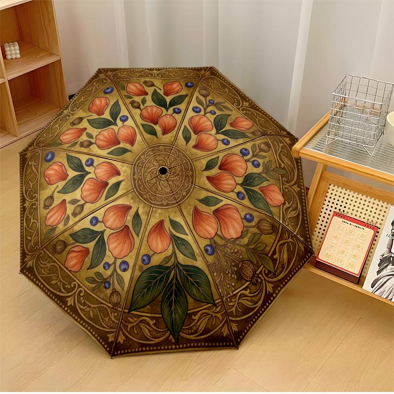 Golden Floral Mandala 1 Theme Automatic Umbrella Compact 8-Rib Design Sturdy Construction Durable Umbrella Stylish Accessory
Golden Floral Mandala 1 Theme Automatic Umbrella Compact 8-Rib Design Sturdy Construction Durable Umbrella Stylish Accessory