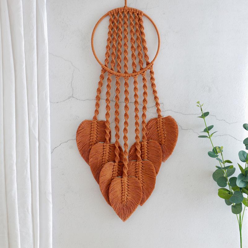 Handwoven Cotton Leaf Dreamcatcher Wall Hanging for Living Room Bedroom, Oriental Boho Chic Tapestry Decor шоколадный
Handwoven Cotton Leaf Dreamcatcher Wall Hanging for Living Room Bedroom, Oriental Boho Chic Tapestry Decor шоколадный