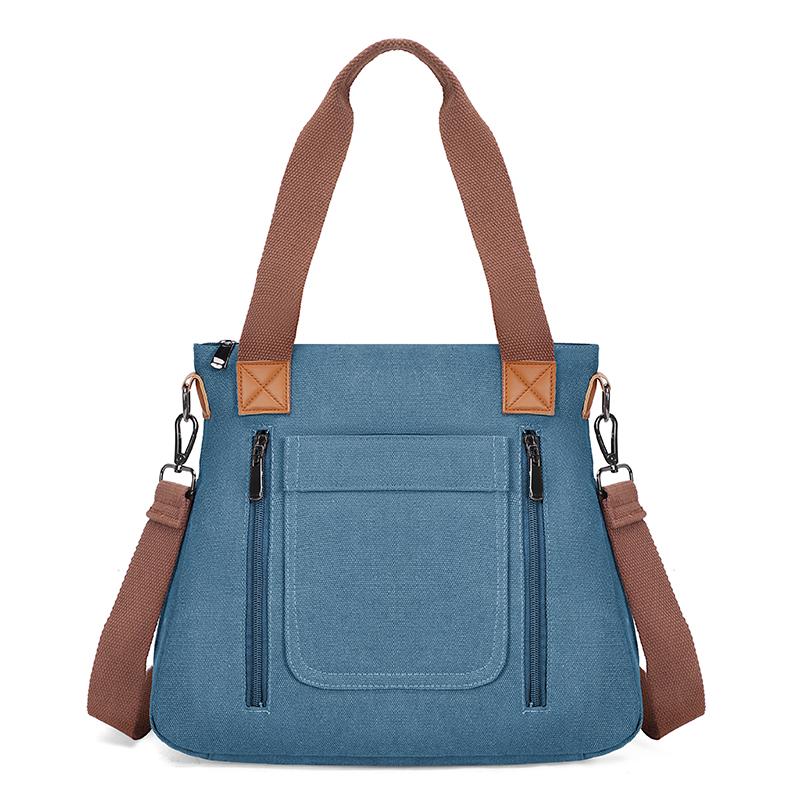 Жіноча сумка сірого кольору з полотна з численними кишенями, у повсякденному та діловому стилі, сумка кросбоді на блискавці, сумка великої місткості синій
Жіноча сумка сірого кольору з полотна з численними кишенями, у повсякденному та діловому стилі, сумка кросбоді на блискавці, сумка великої місткості синій