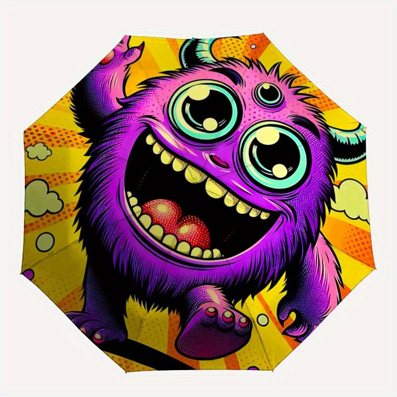 1pc Monster Fun Automatic Open/close Umbrella, 8-Rib sturdy structure, Portable Travel Umbrella, Parties, Everyday Use, Outdoor Accessory, A
1pc Monster Fun Automatic Open/close Umbrella, 8-Rib sturdy structure, Portable Travel Umbrella, Parties, Everyday Use, Outdoor Accessory, A