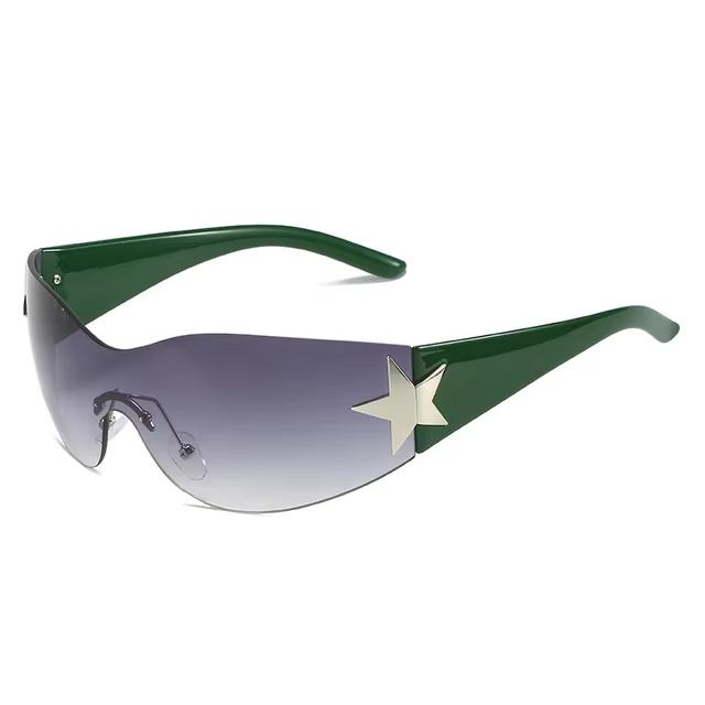 Fashion Punk Y2K Sunglasses for Women Men Trendy Wrap Around Sun Glasses Shades Star Decoration Eyewear UV400 Goggles summer
Fashion Punk Y2K Sunglasses for Women Men Trendy Wrap Around Sun Glasses Shades Star Decoration Eyewear UV400 Goggles summer