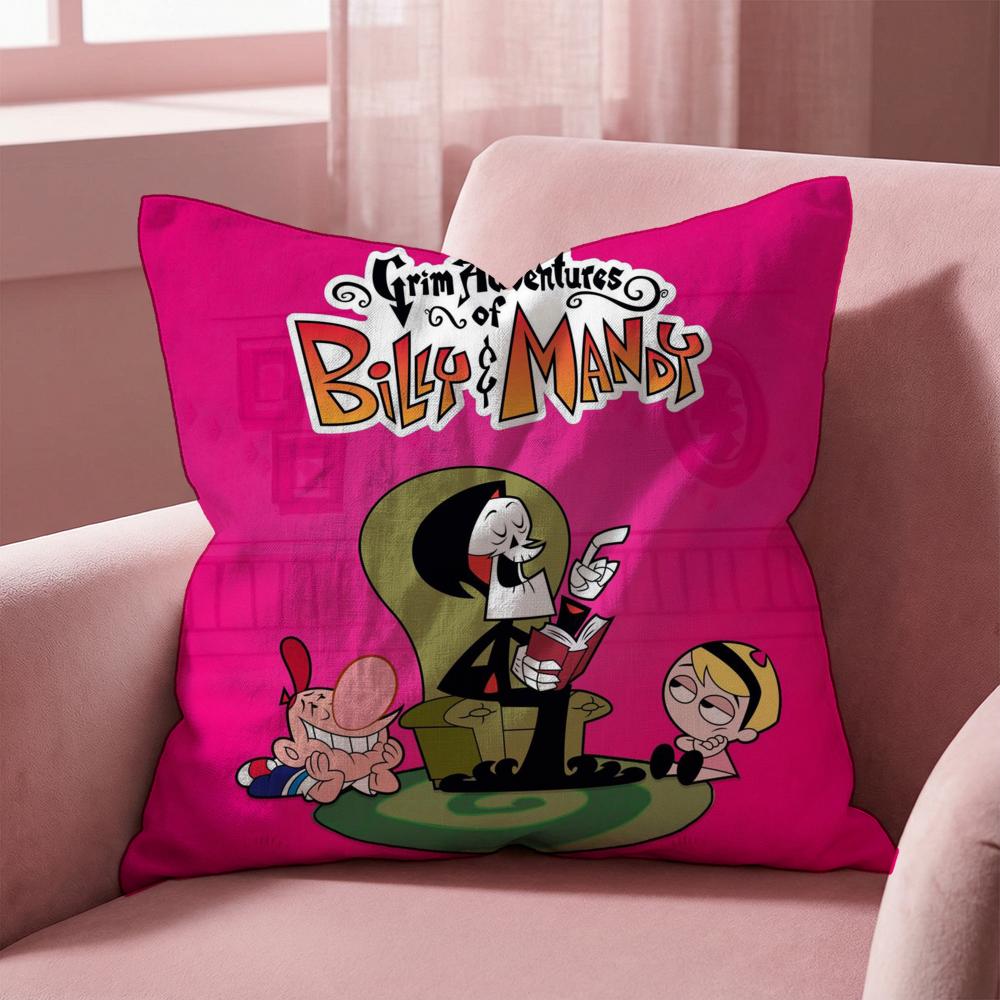 B-Billy & Mandy sAdventure Cushion Cover Multi-Scene Pillow Cover for Home & Car - Reversible, Soft & Durable for Daily Use 30cmx30cm
B-Billy & Mandy sAdventure Cushion Cover Multi-Scene Pillow Cover for Home & Car - Reversible, Soft & Durable for Daily Use 30cmx30cm