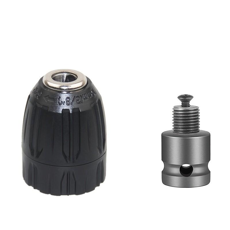 2Pc 3/8-24UNF Hex Socket Drill Chuck Kit - Self-Locking Keyless, Metal Converter
2Pc 3/8-24UNF Hex Socket Drill Chuck Kit - Self-Locking Keyless, Metal Converter