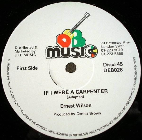 12inch Record ERNEST WILSON / RAS BUG - If I Were A Carpenter / Brave Ethio DEB028 D.E.B. Music 1979 UK Reggae, Ska & Dub Used
12inch Record ERNEST WILSON / RAS BUG - If I Were A Carpenter / Brave Ethio DEB028 D.E.B. Music 1979 UK Reggae, Ska & Dub Used