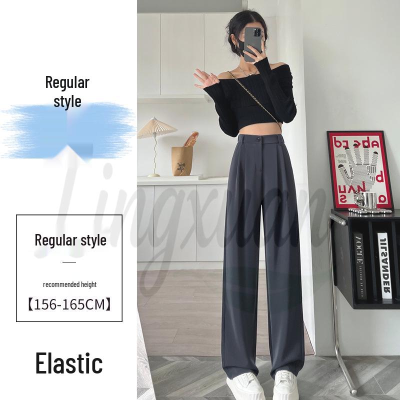 Women s High-Waist Wide-Leg Black Floor-Length Pants - Spring/Summer Casual Slimming Fit S
Women s High-Waist Wide-Leg Black Floor-Length Pants - Spring/Summer Casual Slimming Fit S