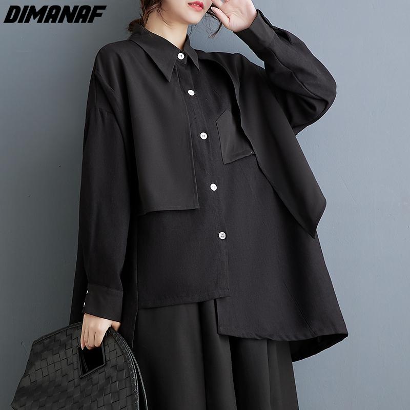DIMANAF женская 2024 плюс размер весна лето новая рубашка оверсайз с длинными рукавами свободная нерегулярная черная блузка сращенные повседневные топы
DIMANAF женская 2024 плюс размер весна лето новая рубашка оверсайз с длинными рукавами свободная нерегулярная черная блузка сращенные повседневные топы