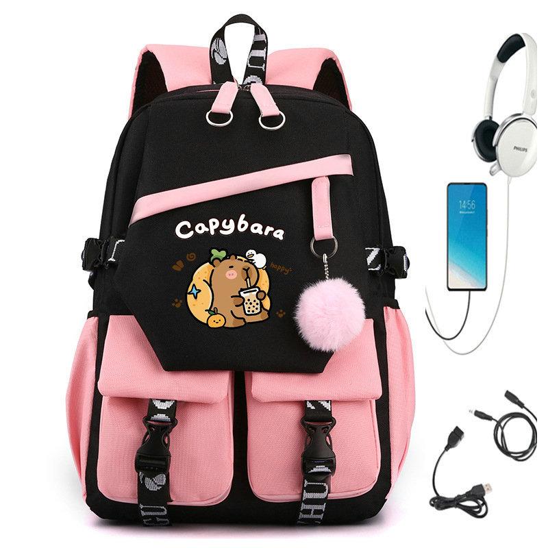 Kapibara Peripheral Backpack Female Japanese Cute Elementary School Elementary School High School Large Capacity School Bag Backpack
Kapibara Peripheral Backpack Female Japanese Cute Elementary School Elementary School High School Large Capacity School Bag Backpack