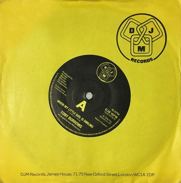 7inch Record TONY BURROWS - When My Little Girl Is Smiling / Wh DJS10718 DJM Records 1976 UK Pop Used
7inch Record TONY BURROWS - When My Little Girl Is Smiling / Wh DJS10718 DJM Records 1976 UK Pop Used
