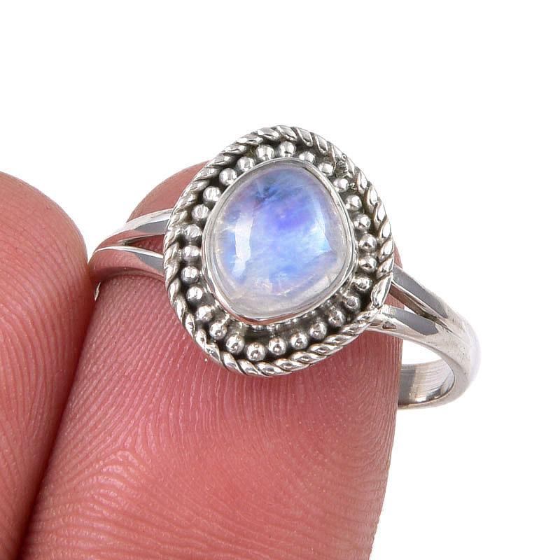 Natural Rainbow Moonstone Gemstone Handmade 925 Sterling Silver Ring S.8.5 p7Y74
Natural Rainbow Moonstone Gemstone Handmade 925 Sterling Silver Ring S.8.5 p7Y74