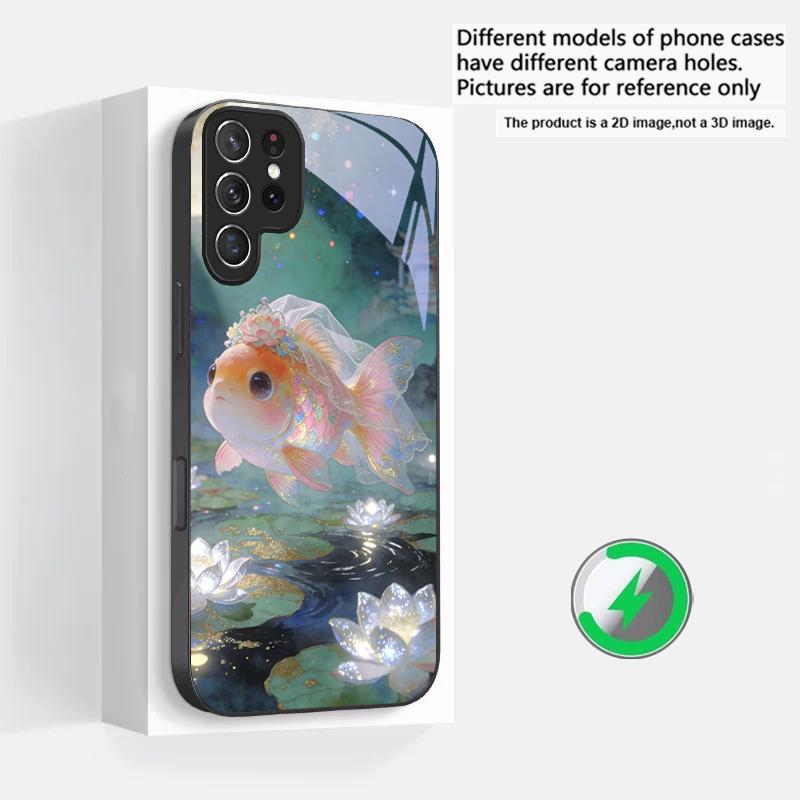 Cute white veil goldfish Suitable For Samsung Galaxy S25 Ultra S20 FE S21 S22+ S23 Plus S24 S26 Edge magnetism Glass Phone Casee Galaxy S23 Ultra
Cute white veil goldfish Suitable For Samsung Galaxy S25 Ultra S20 FE S21 S22+ S23 Plus S24 S26 Edge magnetism Glass Phone Casee Galaxy S23 Ultra