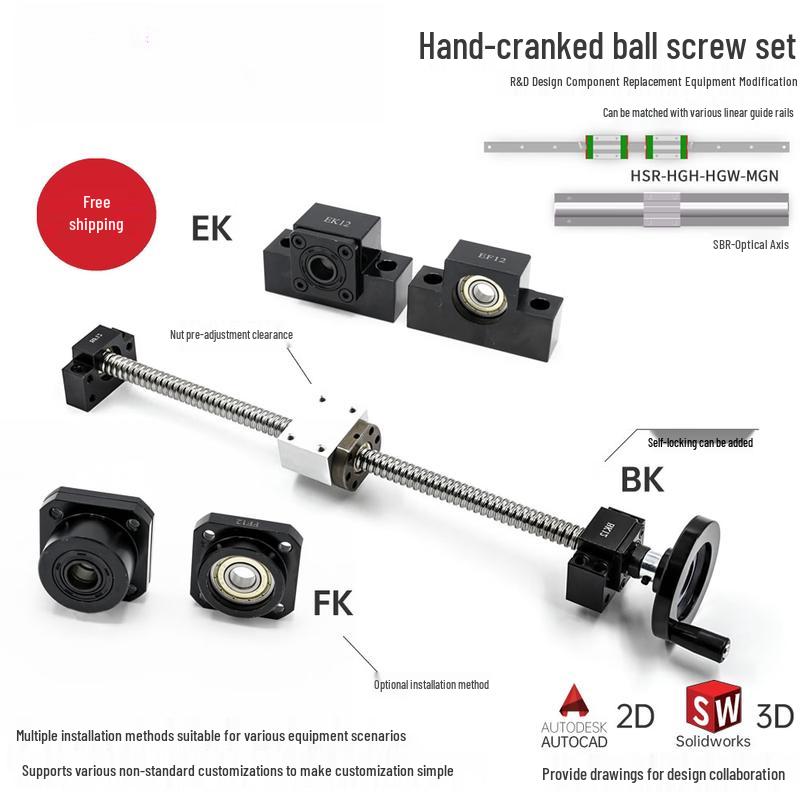 Rongyu Manual Ball Screw Slide Table Kit
Rongyu Manual Ball Screw Slide Table Kit