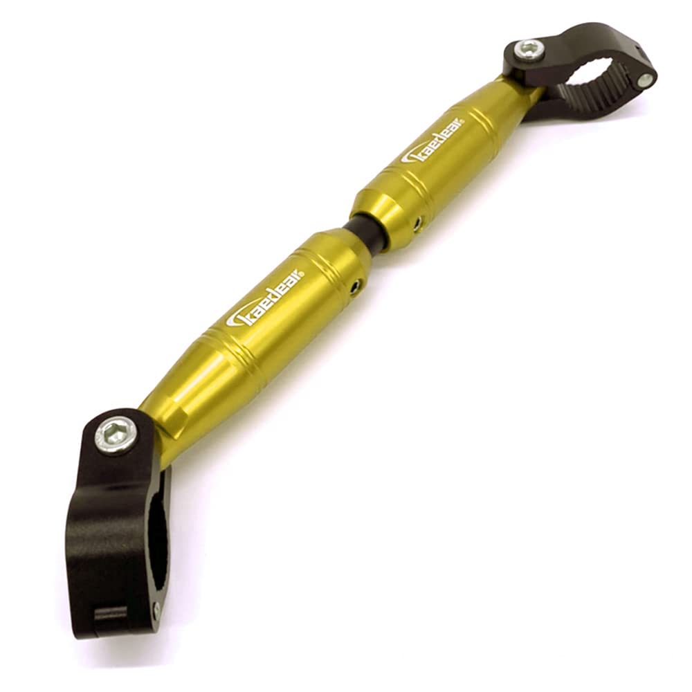 Kaedear Bike Handle Brace Variable Adjustment Standard Handlebar Aluminum Clamp Bar Mount Length 22.2mm 330-200mm KDR-HB1 (Black/Gold)
Kaedear Bike Handle Brace Variable Adjustment Standard Handlebar Aluminum Clamp Bar Mount Length 22.2mm 330-200mm KDR-HB1 (Black/Gold)