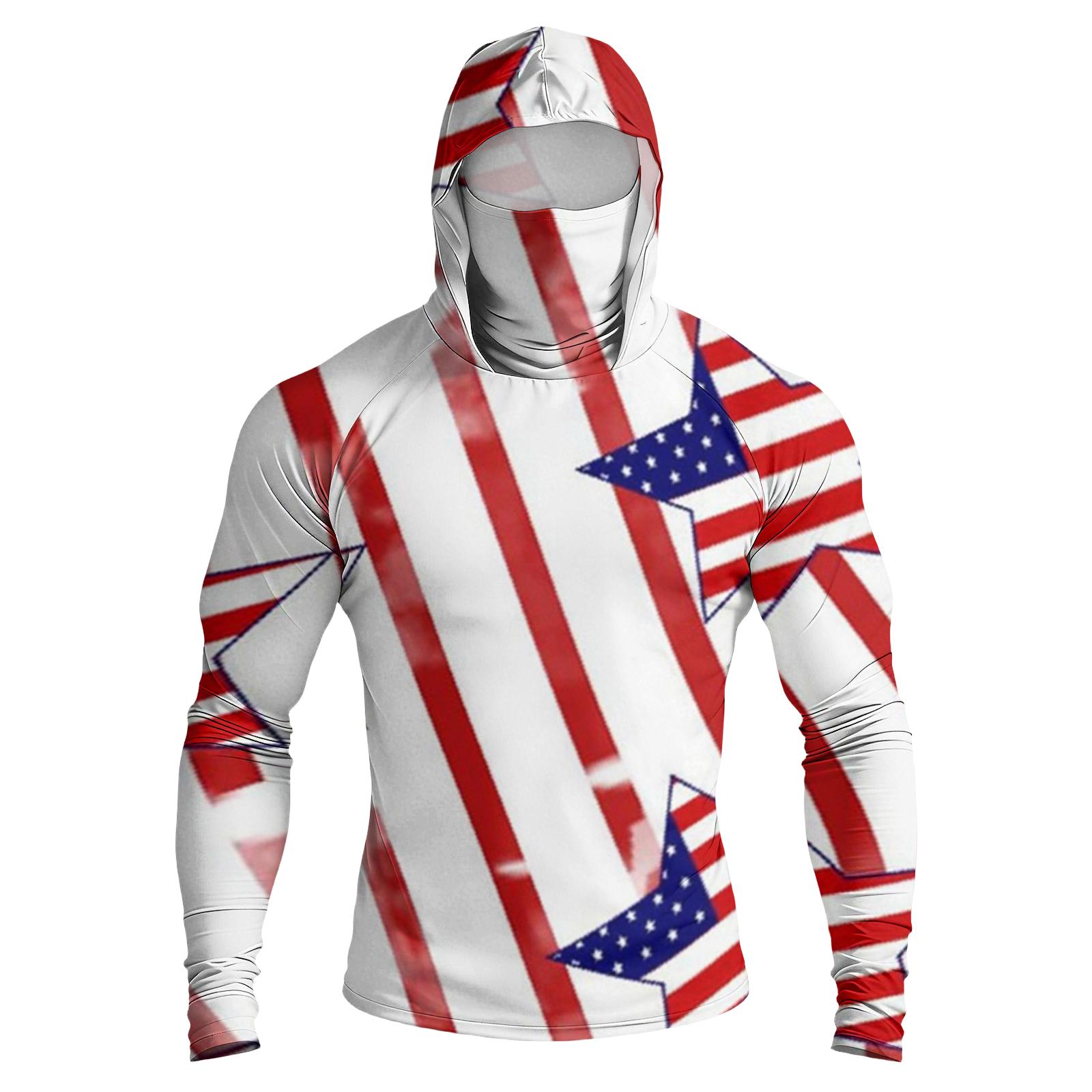 Men s Casual Raglan Sleeve Hooded Long Sleeve Sun Protection Shirt Independence Day Graphic Print Style Lightweight Breathable Fabric XL
Men s Casual Raglan Sleeve Hooded Long Sleeve Sun Protection Shirt Independence Day Graphic Print Style Lightweight Breathable Fabric XL