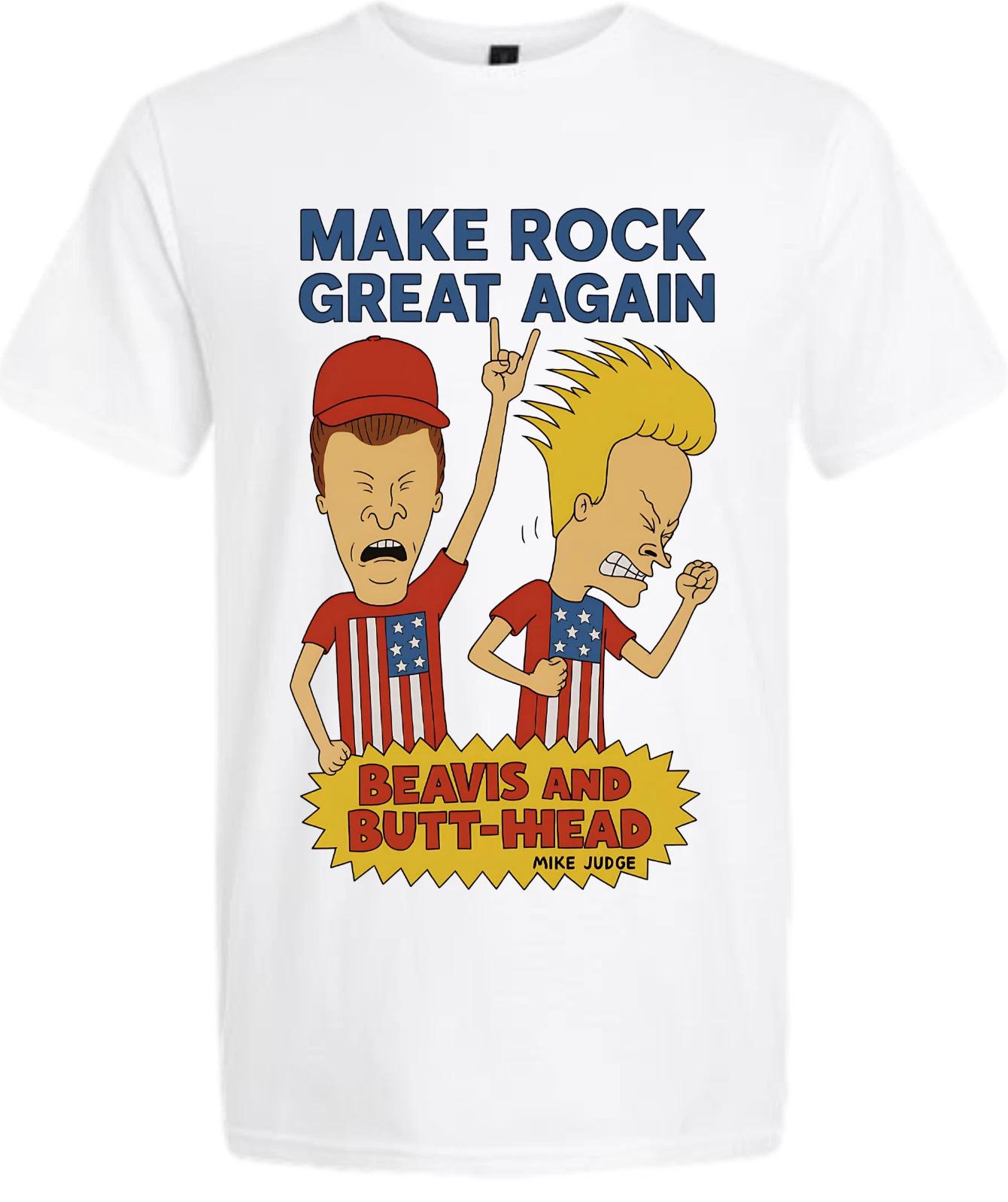 Make Rock Great Again Beavis And Butthead Short Sleeve T-Shirt 2XL
Make Rock Great Again Beavis And Butthead Short Sleeve T-Shirt 2XL