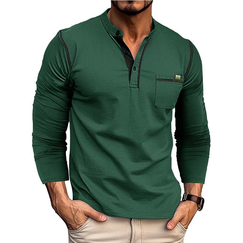 Футболка Henley Colorblock для мужчин с длинным рукавом в европейском и американском стиле, осень/зима 2023 г. L зелёный
Футболка Henley Colorblock для мужчин с длинным рукавом в европейском и американском стиле, осень/зима 2023 г. L зелёный