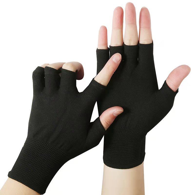 10pcs/5 pair Outdoor Sports Breathable Elastic Fingerless Gloves, Black & Gray, Ideal for All Seasons, Unisex Fingerless Gloves
10pcs/5 pair Outdoor Sports Breathable Elastic Fingerless Gloves, Black & Gray, Ideal for All Seasons, Unisex Fingerless Gloves