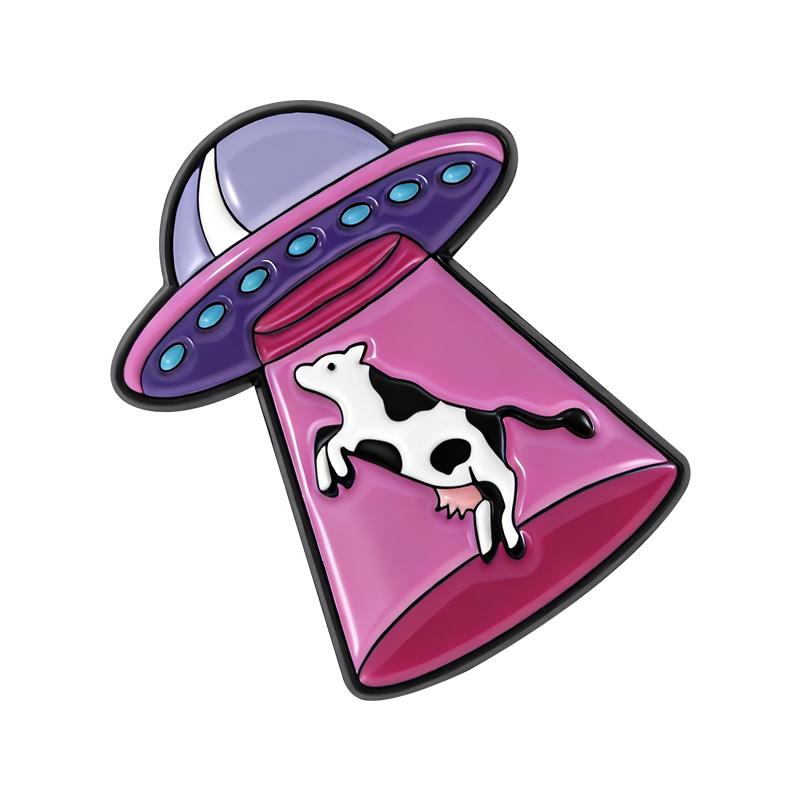 Dairy Cow UFO Enamel Pins Vintage Retro Animal Brooches Lapel Badges Cartoon Cute Jewelry Gift for Kids Friends
Dairy Cow UFO Enamel Pins Vintage Retro Animal Brooches Lapel Badges Cartoon Cute Jewelry Gift for Kids Friends