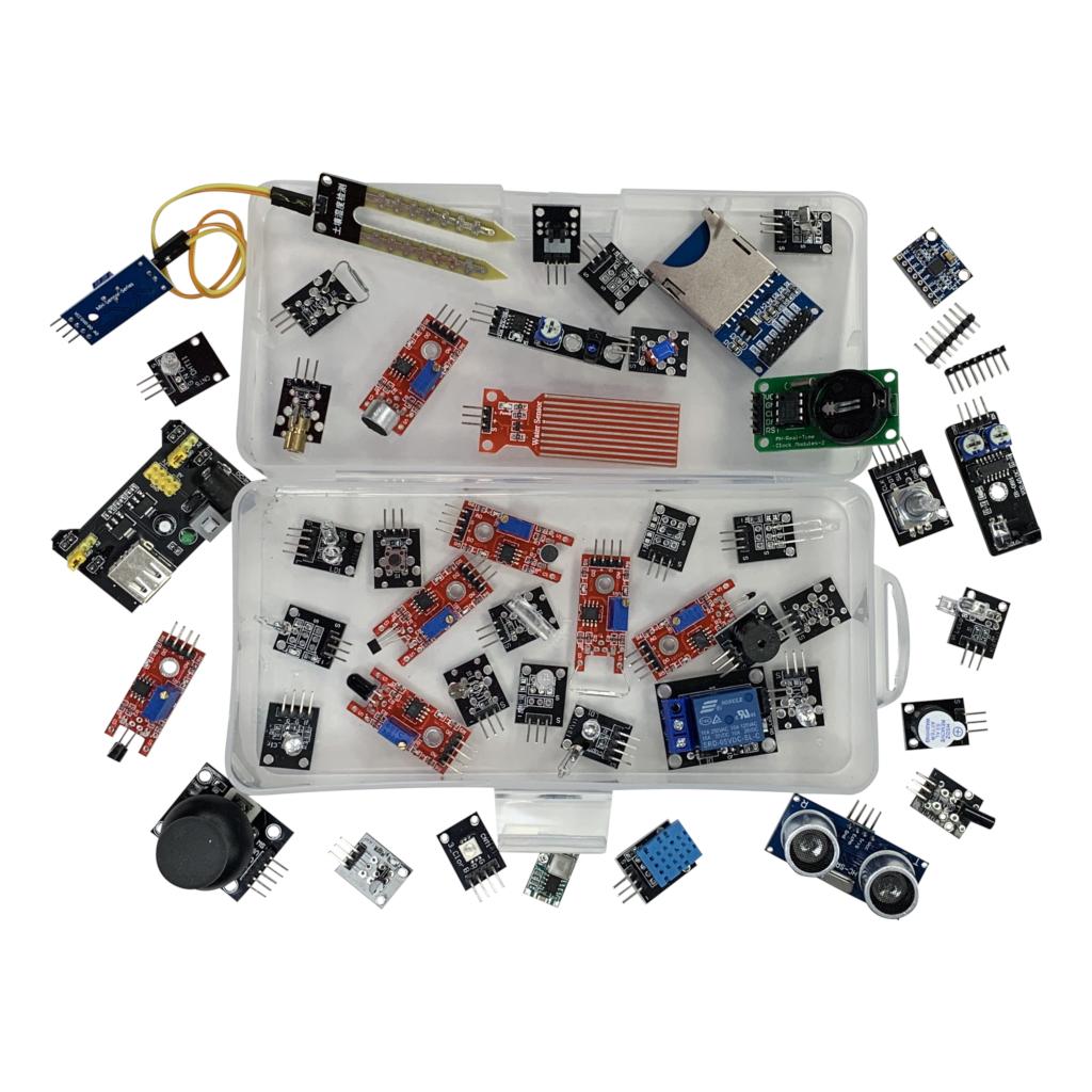 45 in 1 Sensors Modules Starter Kit for arduino, better than 37in1 sensor kit 37 in 1 Sensor Kit whit box
45 in 1 Sensors Modules Starter Kit for arduino, better than 37in1 sensor kit 37 in 1 Sensor Kit whit box
