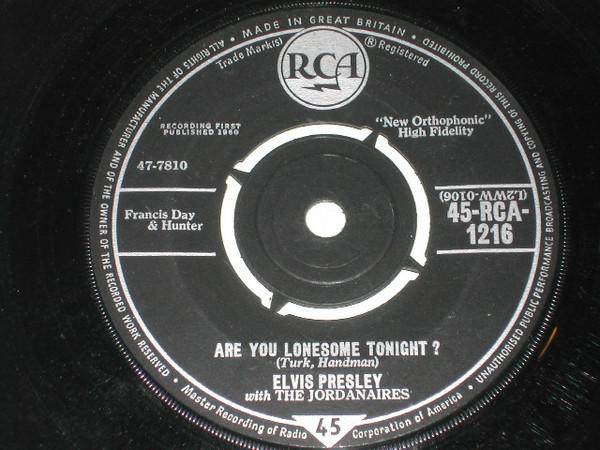 7-дюймовая пластинка ЭЛВИС ПРЕСЛИ, THE JORDANAIRES - Are You Lonesome Tonight 45RCA1216 RCA 1960 UK Рок Б/У
7-дюймовая пластинка ЭЛВИС ПРЕСЛИ, THE JORDANAIRES - Are You Lonesome Tonight 45RCA1216 RCA 1960 UK Рок Б/У