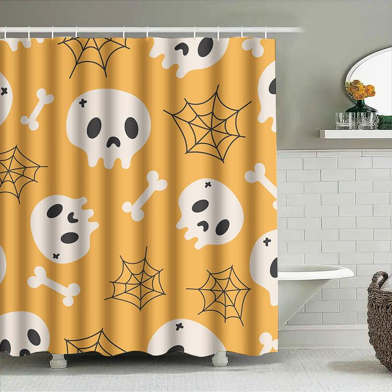 Tuniu Halloween Skull Bat Shower Curtain Spooky Ghost Skeleton Bathroom Decor Cute Ghost Shower Curtain For Kids W60H190(CM)-1 Pcs
Tuniu Halloween Skull Bat Shower Curtain Spooky Ghost Skeleton Bathroom Decor Cute Ghost Shower Curtain For Kids W60H190(CM)-1 Pcs