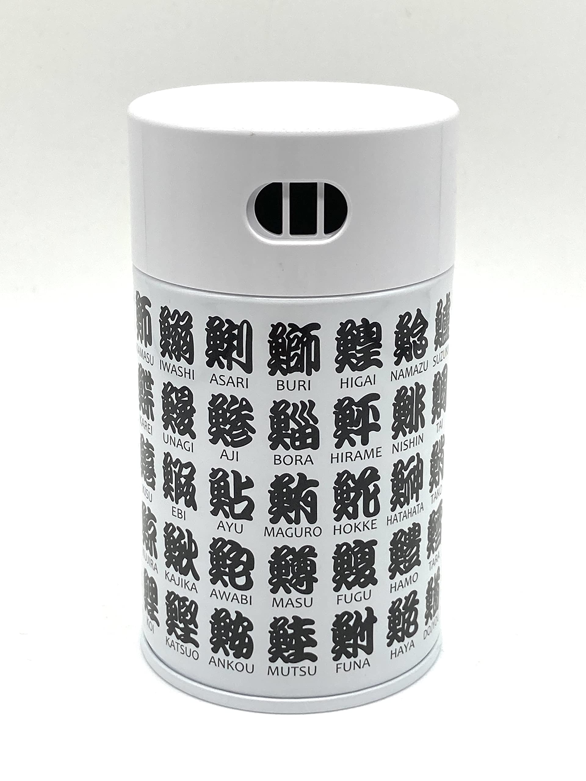 Shaking Can, Papatto, Sushi Moji (Sushi Letter) Design, 40g-60g Capacity, for Powdered Tea, Matcha, and Seasonings, Storage, Tea Caddy
Shaking Can, Papatto, Sushi Moji (Sushi Letter) Design, 40g-60g Capacity, for Powdered Tea, Matcha, and Seasonings, Storage, Tea Caddy