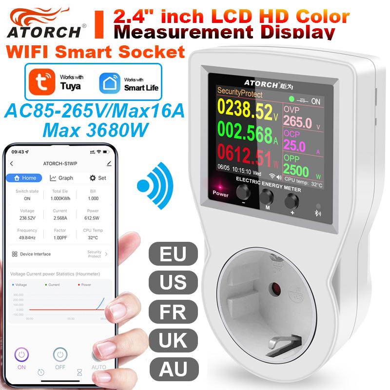 16A Tuya WIFI art Розетка AC220V 110V Цифровой ваттметр Вилка европейского стандарта Потребление электроэнергии Мощность кВтч США AU FR Мощность энергии
16A Tuya WIFI art Розетка AC220V 110V Цифровой ваттметр Вилка европейского стандарта Потребление электроэнергии Мощность кВтч США AU FR Мощность энергии