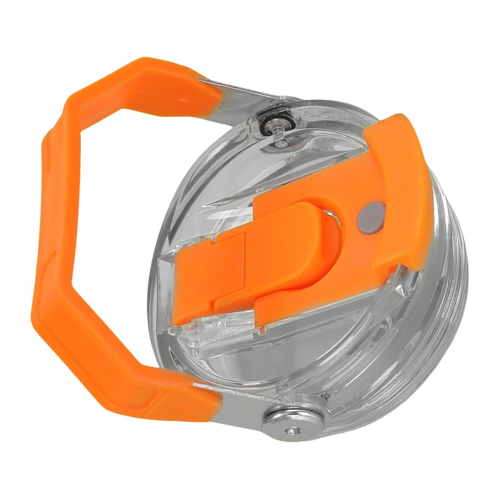 Прозрачная пластиковая крышка для стакана с ручкой, защита от проливания, для стакана объемом 30 унций, откидная крышка с трубочкой, герметичная крышка для бутылки оранжевый