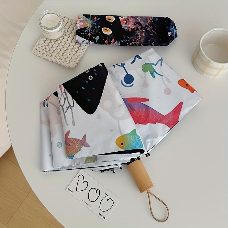 A Stylish Manual Umbrella Featuring a Cute Van Gogh Cat Design, Perfect for Summer Travel. This High-Quality, Black Umbrella Offers And Ligh
A Stylish Manual Umbrella Featuring a Cute Van Gogh Cat Design, Perfect for Summer Travel. This High-Quality, Black Umbrella Offers And Ligh
