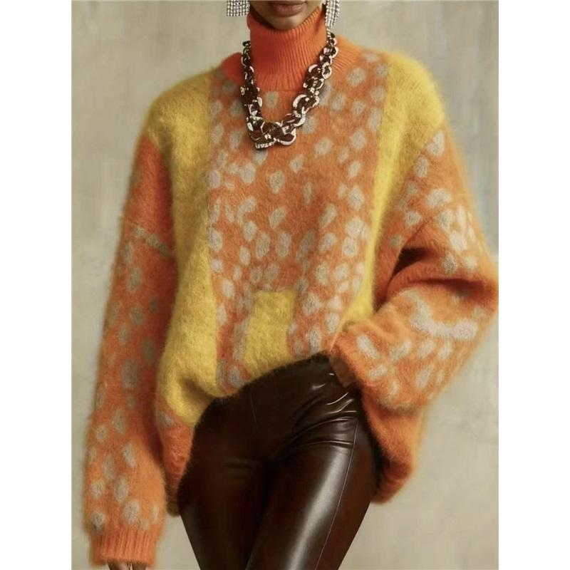 Women s Leopard Print Turtleneck Sweater Casual Long Sleeve Loose Knit Pullover Autumn Winter Fuzzy Warm Top XXL жовтий
Women s Leopard Print Turtleneck Sweater Casual Long Sleeve Loose Knit Pullover Autumn Winter Fuzzy Warm Top XXL жовтий