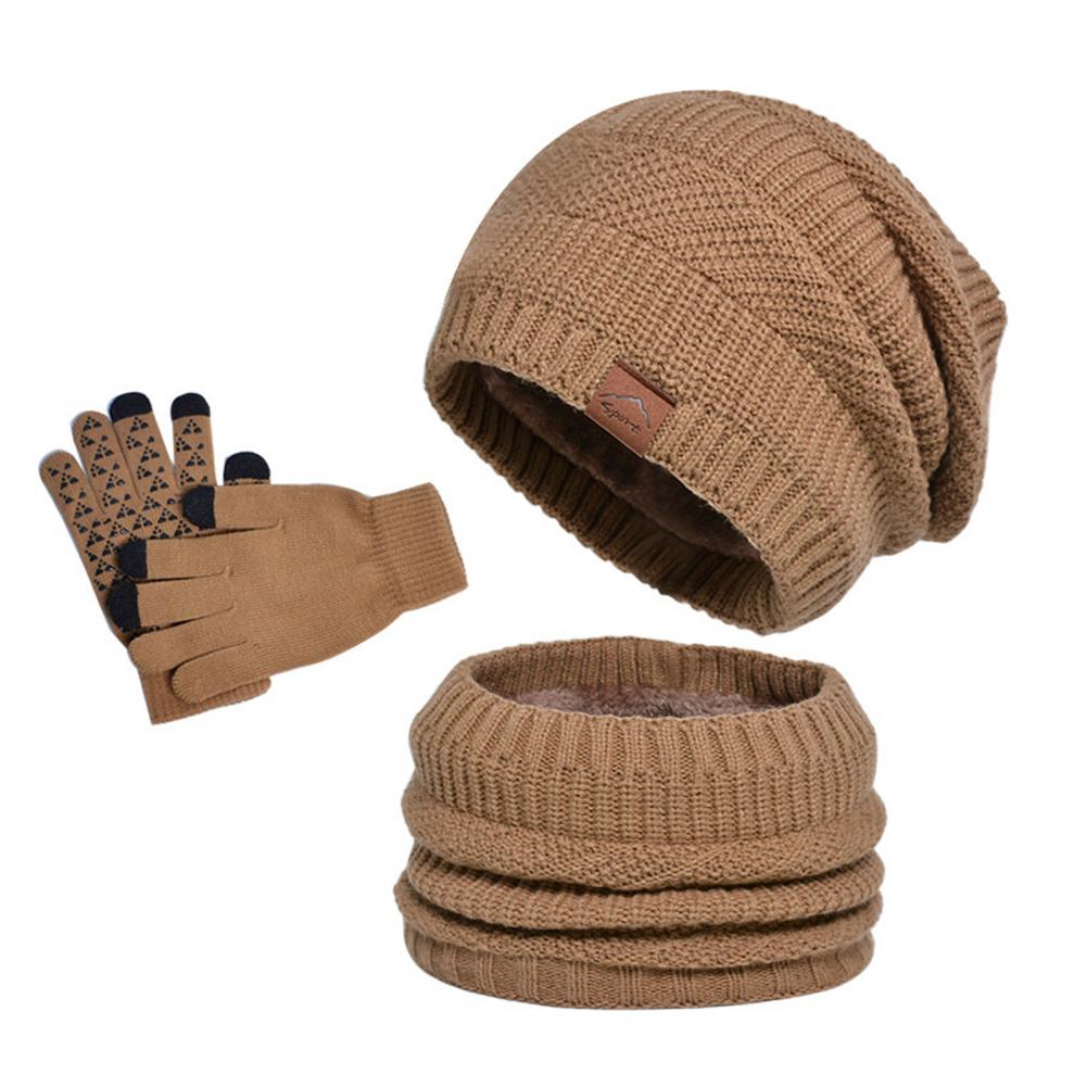 3 Pcs/Kit Hat Scarf And Gloves Kit Thick Plush Knitted Warm Elastic Ear Five Fingers Wind-Resistant Winter Outdoor Use Bik Practical Use хаки
3 Pcs/Kit Hat Scarf And Gloves Kit Thick Plush Knitted Warm Elastic Ear Five Fingers Wind-Resistant Winter Outdoor Use Bik Practical Use хаки