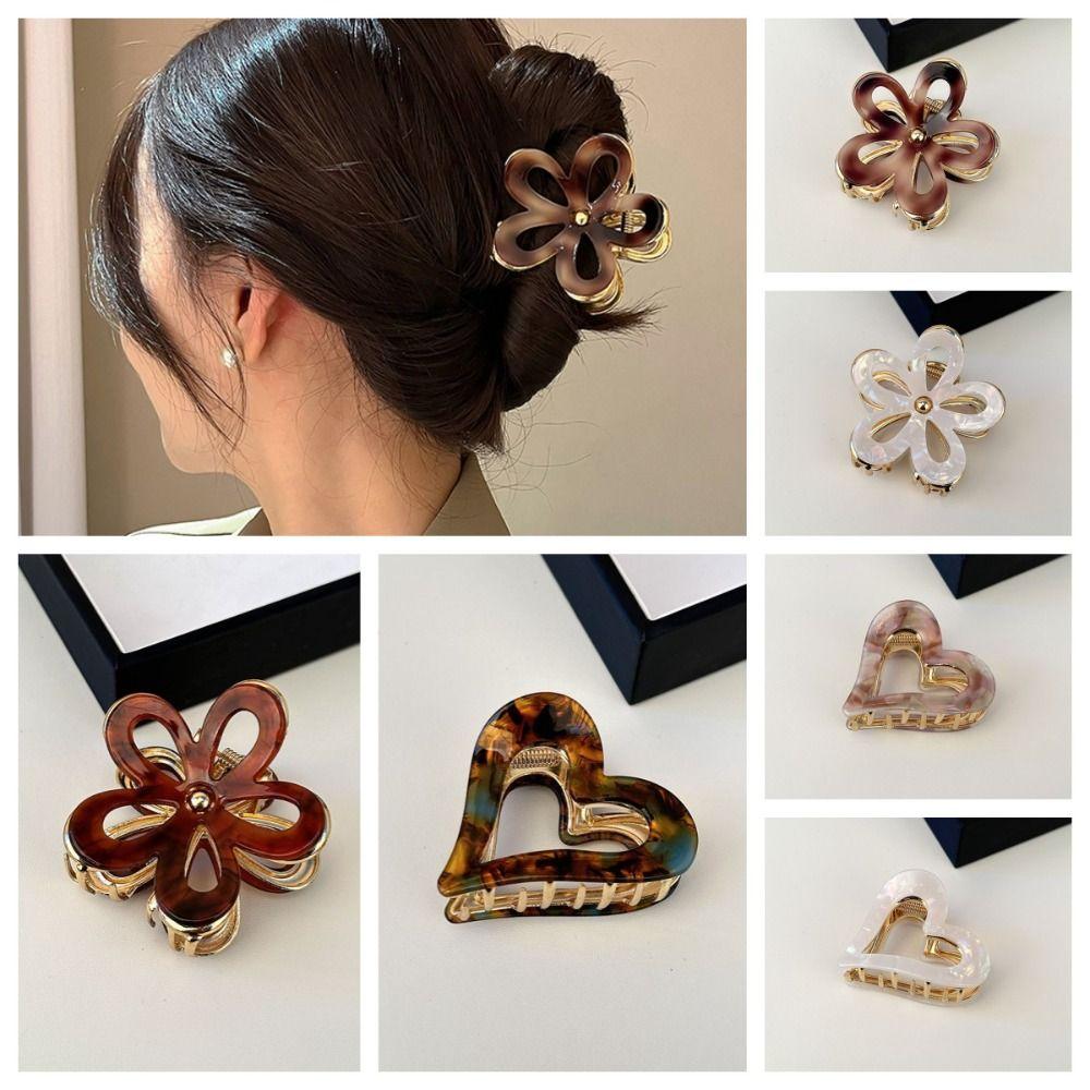 Zinc Zinc Alloy Flower Hair Claw Resin Geometric Shark Clip Sweet Love Heart Hair Claw Ladies Coffee-A
Zinc Zinc Alloy Flower Hair Claw Resin Geometric Shark Clip Sweet Love Heart Hair Claw Ladies Coffee-A