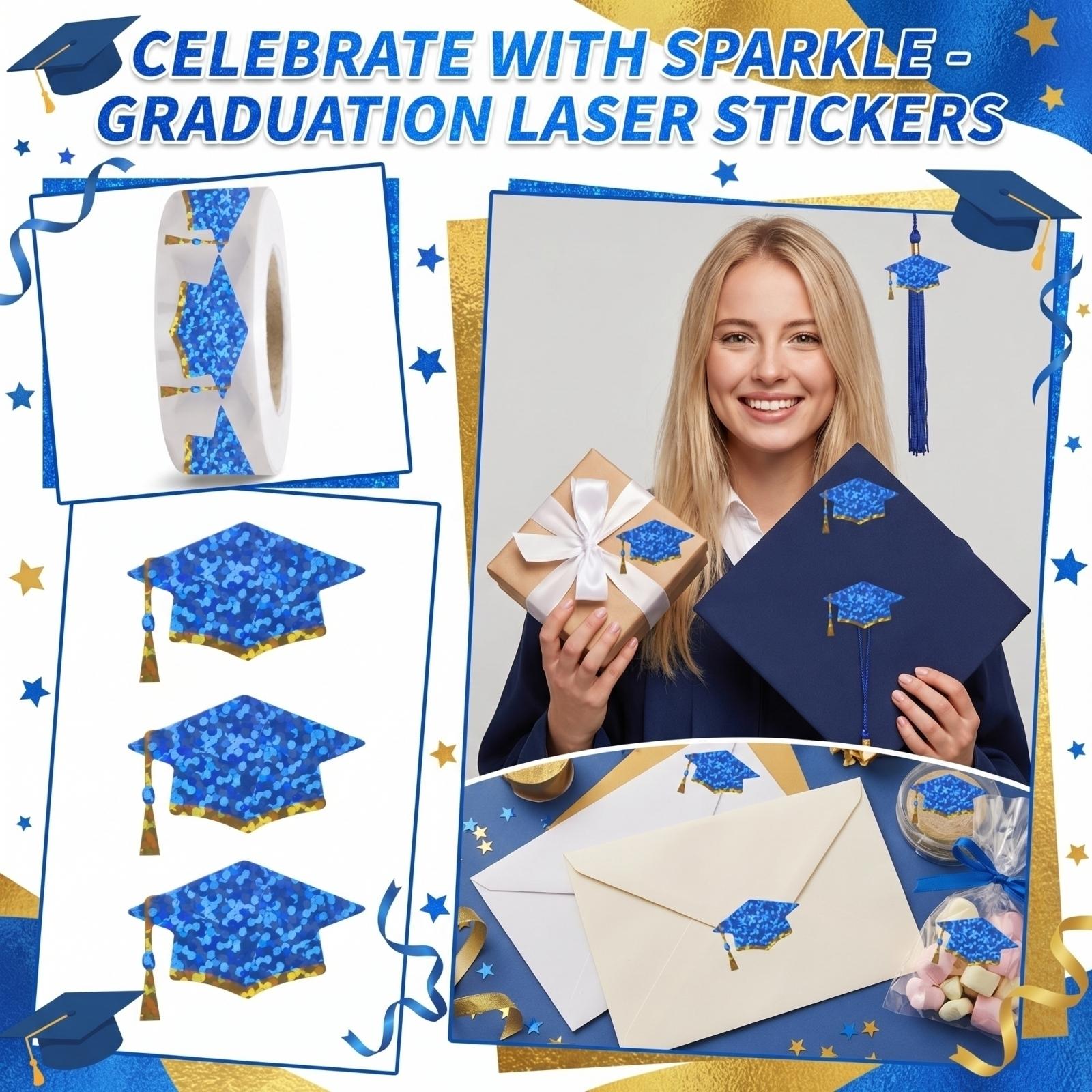 00 Stickers/roll Graduation Graduation Hat Festival Celebration Round Adhesive Stickers Label Sealing Stickers One Size
00 Stickers/roll Graduation Graduation Hat Festival Celebration Round Adhesive Stickers Label Sealing Stickers One Size
