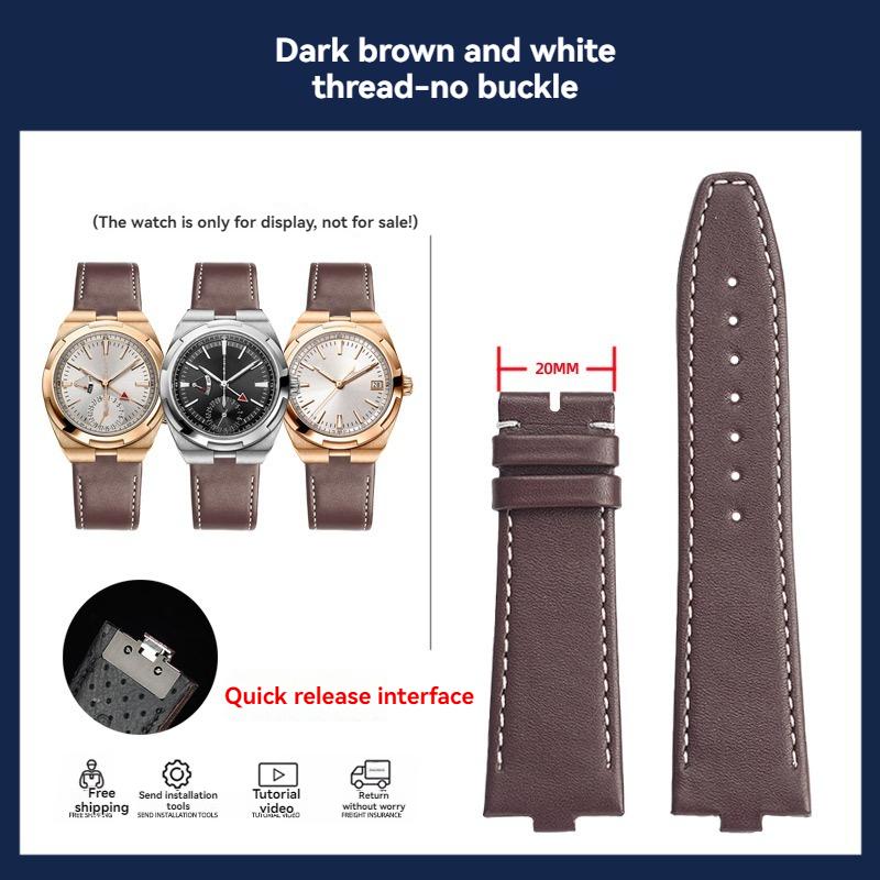 Convex Genuine leather Strap For Vacheron Constantin 4500V 5500 7900V 7920 Quick release Watchband men Bracelet wristband 24x7mm 7mm-Convex width
Convex Genuine leather Strap For Vacheron Constantin 4500V 5500 7900V 7920 Quick release Watchband men Bracelet wristband 24x7mm 7mm-Convex width